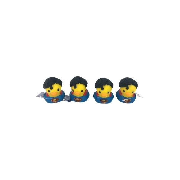 DC Comics Rubber Ducks Superman Lot of 4 New Flaw (see description) - Picture 1 of 2